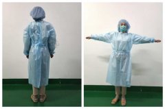 一次性手术衣,蓝色隔离服,隔离衣